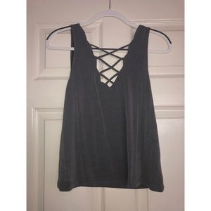 Loft Sexy Cross Neck Tank